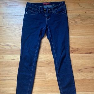 Navy Blue Mid-Rise Denim Jeans